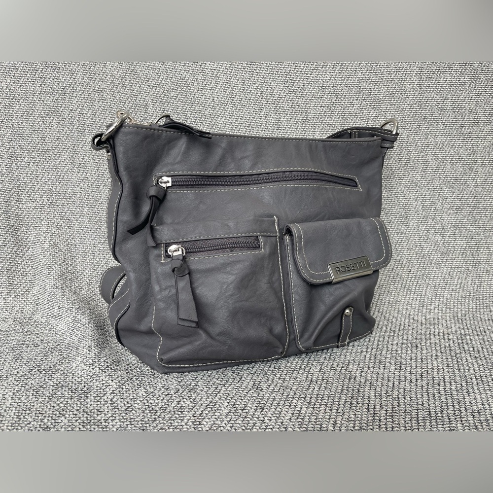 Rosetti Gray Crossbody Bag with Adjustable Strap - Picture 16 of 16